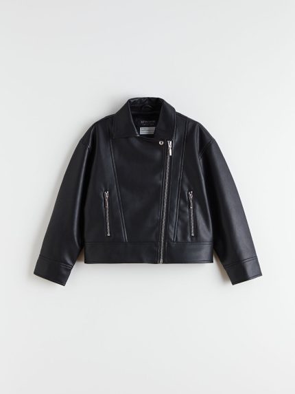 کاپشن طرح چرم  ال سی  وایکیکی