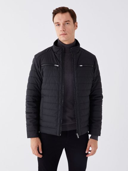 کاپشن طرح چرم  ال سی وایکیکی