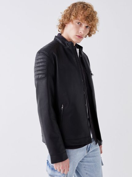 کاپشن طرح چرم  ایکس ساید