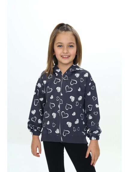 سویشرت زیپ دار  تون توی کیدز