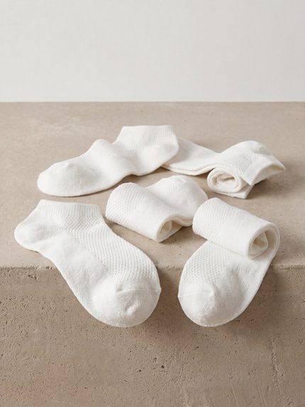 جوراب پاپوشی نوزاد پسر ال سی وایکیکی کلاسیک