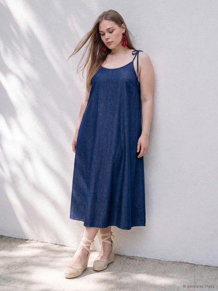 لباس جین زنانه ال سی وایکیکی کرو