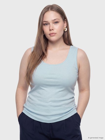 تی‌شرت بدون آستین زنانه ال سی وایکیکی کرو