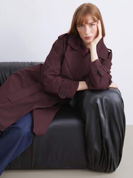 ترنچ کت زنانه ال سی وایکیکی کلاسیک